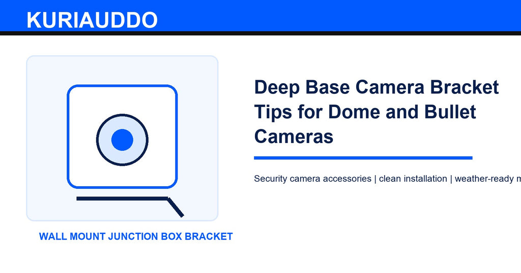 Deep Base Camera Bracket Tips for Dome and Bullet Cameras