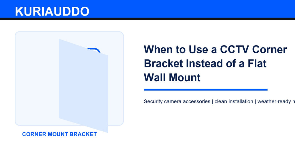 When to Use a CCTV Corner Bracket Instead of a Flat Wall Mount
