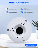 【KU-PFA130-E 】Caja de conexiones con base metálica para cámaras tipo bala y domo Dahua, soporte de montaje impermeable IP66 para cámaras de vigilancia IP POE