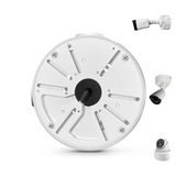 Outdoor Security Camera Junction Box, IP65 Waterproof Camera Mounting Box with Adjustable Rail, Cable Management Enclosure for PoE IP Bullet & Dome Cameras, Wall Ceiling Installation