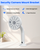 【KU-DS-1273ZJ-140】 Soporte de pared de aleación de aluminio para cámaras de seguridad domo IP (blanco)