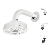 【KU-DS-1273ZJ-140】 Soporte de pared de aleación de aluminio para cámaras de seguridad domo IP (blanco)
