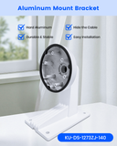【KU-DS-1273ZJ-140】 Soporte de pared de aleación de aluminio para cámaras de seguridad domo IP (blanco)
