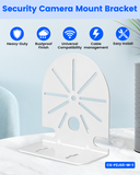 【KU-PFB203W】Soporte de montaje en pared impermeable, brazo de aleación de aluminio para cámaras domo IP, compatible con HDW4433C-A, HDBW4431R-ZS, HDBW4431R-S, HDBW4431R-AS y series relacionadas
