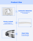Soporte universal de montaje vertical para cámaras de seguridad, adaptador de montaje en esquina de acero inoxidable con 4 presillas, soportes para cámaras de vigilancia CCTV.