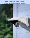 Protector universal para cámara de seguridad, protección contra el sol y la lluvia, ABS, para cámaras de vigilancia CCTV tipo domo/bala (blanco)