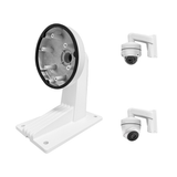 【KU-DS-1273ZJ-140】 Soporte de pared de aleación de aluminio para cámaras de seguridad domo IP (blanco)