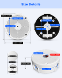 Security Camera Junction Box, IP65 Waterproof Outdoor ABS Enclosure for Bullet, Dome, PTZ Cameras, Camera Wiring & Concealment Boxes for Wall and Ceiling Installation