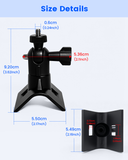 Universal Security Camera Pole Mount Bracket, No-Drill Adjustable Camera Mount with Stainless Steel Clamps for CCTV Cameras, Fence Posts, Utility Poles and Light Poles