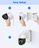 Caja de conexiones de seguridad ABS para cámaras PTZ, soporte de montaje exterior impermeable IP65 con ocultación de cables.