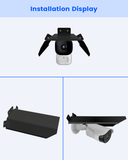 Cubierta protectora universal de metal para techo, para cámaras de seguridad tipo bala y domo (negra)