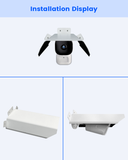 Cubierta protectora universal de metal para techo, para cámaras de seguridad tipo bala y domo (blanca)