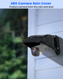 Protector universal para cámara de seguridad, resistente al sol y a la lluvia, ABS, para cámaras de vigilancia CCTV tipo domo/bala (negro)