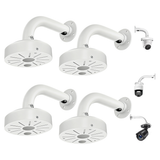 【KU-DS-1273ZJ-140】 Soporte de pared de aleación de aluminio para cámaras de seguridad domo IP (blanco)