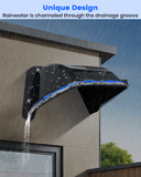 Protector universal para cámara de seguridad, resistente al sol y a la lluvia, ABS, para cámaras de vigilancia CCTV tipo domo/bala (negro)