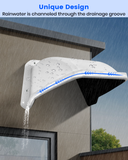 Protector universal para cámara de seguridad, protección contra el sol y la lluvia, ABS, para cámaras de vigilancia CCTV tipo domo/bala (blanco)