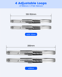 Soporte universal de montaje en poste vertical para cámaras de seguridad, adaptador de esquina de acero inoxidable con 4 presillas, soporte metálico para cámaras CCTV.