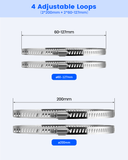 Soporte universal de montaje vertical para cámaras de seguridad, adaptador de montaje en esquina de acero inoxidable con 4 presillas, soportes para cámaras de vigilancia CCTV.