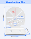 【KU-PFB203W】Soporte de montaje en pared impermeable, brazo de aleación de aluminio para cámaras domo IP, compatible con HDW4433C-A, HDBW4431R-ZS, HDBW4431R-S, HDBW4431R-AS y series relacionadas