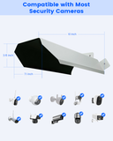 Cubierta protectora universal de metal para techo, para cámaras de seguridad tipo bala y domo (blanca)