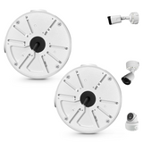 Outdoor Security Camera Junction Box, IP65 Waterproof Camera Mounting Box with Adjustable Rail, Cable Management Enclosure for PoE IP Bullet & Dome Cameras, Wall Ceiling Installation