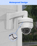 【KU-DS-1273ZJ-140】 Soporte de pared de aleación de aluminio para cámaras de seguridad domo IP (blanco)