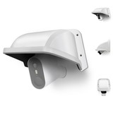 Protector universal para cámara de seguridad, protección contra el sol y la lluvia, ABS, para cámaras de vigilancia CCTV tipo domo/bala (blanco)