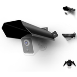 Cubierta protectora universal de metal para techo, para cámaras de seguridad tipo bala y domo (negra)