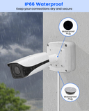 【KU-PFA122 】Caja de conexiones de aluminio para cámaras IP tipo bala DAH, soporte de montaje impermeable con ocultación de cables, color blanco