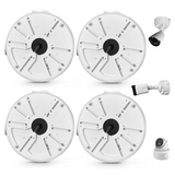 Outdoor Security Camera Junction Box, IP65 Waterproof Camera Mounting Box with Adjustable Rail, Cable Management Enclosure for PoE IP Bullet & Dome Cameras, Wall Ceiling Installation