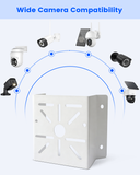 【KU-PFB203W】Soporte de montaje en pared impermeable, brazo de aleación de aluminio para cámaras domo IP, compatible con HDW4433C-A, HDBW4431R-ZS, HDBW4431R-S, HDBW4431R-AS y series relacionadas