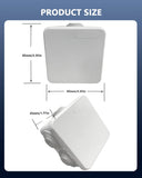 Caja de conexiones eléctricas universal, resistente al agua y al polvo, IP65, carcasa de plástico ABS, cable oculto para montaje en pared exterior, blanca, 85 × 85 × 45 mm