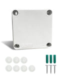 Caja de conexiones eléctricas universal, resistente al agua y al polvo, IP65, carcasa de plástico ABS, cable oculto para montaje en pared exterior, blanca, 110 × 110 × 65 mm