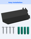 Cubierta protectora universal de metal para techo, para cámaras de seguridad tipo bala y domo (negra)