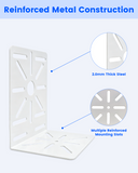 Security Camera Wall Mount Bracket, Heavy Duty L-Shaped Metal Camera Mount for Dome Bullet PTZ Cameras, Rust Resistant Indoor Outdoor Surveillance Bracket