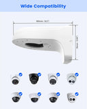 【KU-PFB203W】Metal Security Camera Wall Mount Bracket for Dah Dome Cameras, Durable Aluminum, Cable Management, Weather Resistant, Fits Dahua Dome, Easy Installation, Secure Mounting