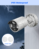 Outdoor Security Camera Junction Box, IP65 Waterproof Camera Mounting Box with Adjustable Rail, Cable Management Enclosure for PoE IP Bullet & Dome Cameras, Wall Ceiling Installation