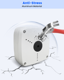 【KU-PFA122 】Caja de conexiones de aluminio para cámaras IP tipo bala DAH, soporte de montaje impermeable con ocultación de cables, color blanco