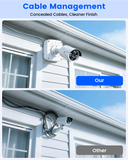 Universal Security Camera Junction Box, Cable Management, Wide Compatibility, Durable ABS, Space Saving, Wall Ceiling Mount, Easy Installation