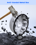 【KU-DS-1280ZJ-DM46】 Caja de conexiones metálica para cámaras de seguridad, soporte de montaje impermeable, cajas de ocultación de cables para cámaras de vigilancia domo HIK