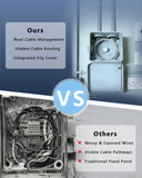 Caja de conexiones eléctricas universal, resistente al agua y al polvo, IP65, carcasa de plástico ABS, cable oculto para montaje en pared exterior, blanca, 85 × 85 × 45 mm