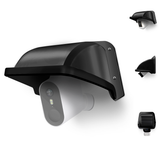 Protector universal para cámara de seguridad, resistente al sol y a la lluvia, ABS, para cámaras de vigilancia CCTV tipo domo/bala (negro)