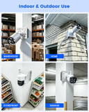 【KU-PFB203W】Soporte de montaje en pared impermeable, brazo de aleación de aluminio para cámaras domo IP, compatible con HDW4433C-A, HDBW4431R-ZS, HDBW4431R-S, HDBW4431R-AS y series relacionadas