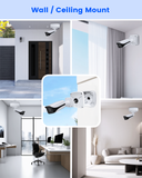 【KU-PFA122 】Caja de conexiones de aluminio para cámaras IP tipo bala DAH, soporte de montaje impermeable con ocultación de cables, color blanco