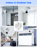 Universal Security Camera Junction Box, Metal Base Junction Box 1 Pack, Durable Aluminum, Cable Concealment, Wide Compatibility, Large Cable Space, Cable Protection