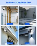 【KU-PFB203W】Soporte de montaje en pared impermeable, brazo de aleación de aluminio para cámaras domo IP, compatible con HDW4433C-A, HDBW4431R-ZS, HDBW4431R-S, HDBW4431R-AS y series relacionadas