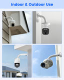 【KU-DS-1273ZJ-140】 Soporte de pared de aleación de aluminio para cámaras de seguridad domo IP (blanco)
