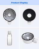 【KU-DS-1280ZJ-DM18】 Soporte de montaje en caja de conexiones metálica impermeable para cámaras de seguridad IP domo HIK, color blanco