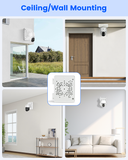 Caja de conexiones de seguridad ABS para cámaras PTZ, soporte de montaje exterior impermeable IP65 con ocultación de cables.