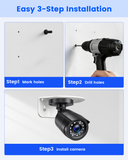 【KU-PFB203W】Soporte de montaje en pared impermeable, brazo de aleación de aluminio para cámaras domo IP, compatible con HDW4433C-A, HDBW4431R-ZS, HDBW4431R-S, HDBW4431R-AS y series relacionadas